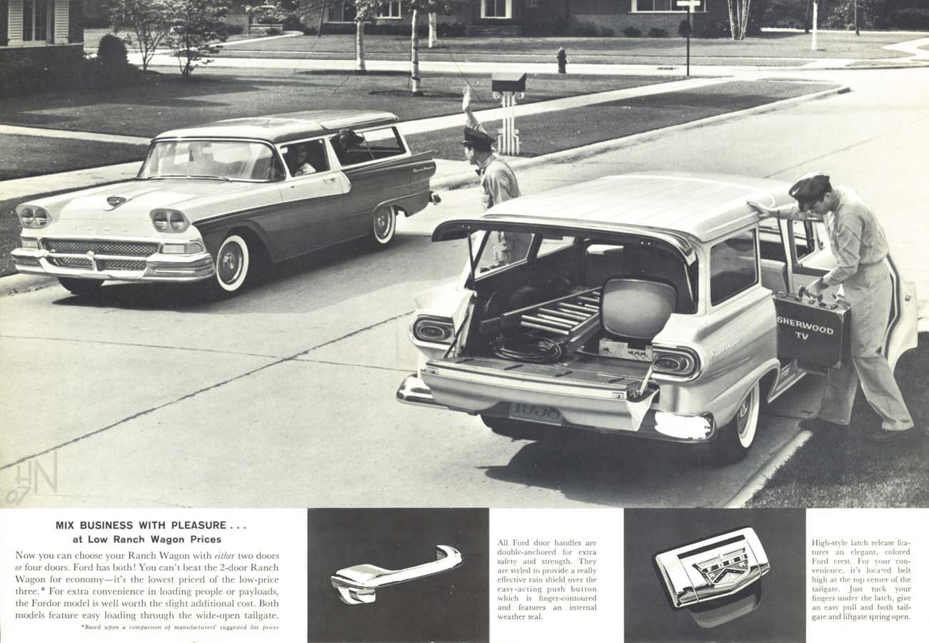1958 Ford Wagons Brochure Page 1